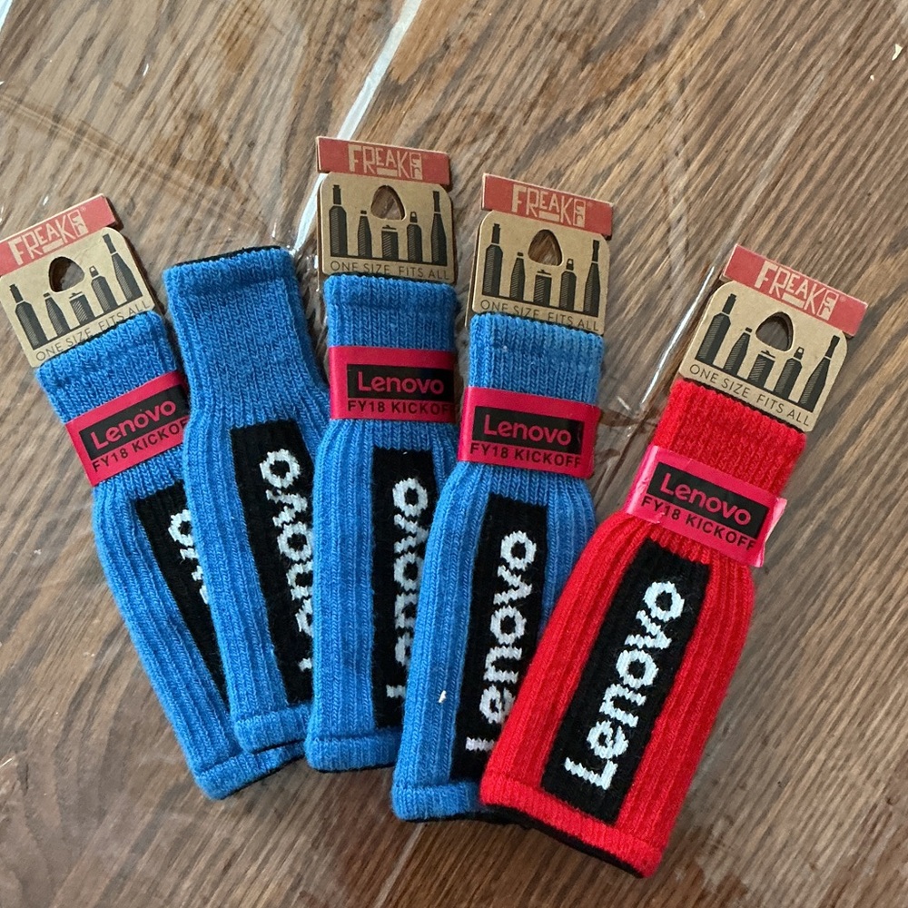 Bottle covers Lenovo Blue and Red Bottle Covers insulate bottle sweat